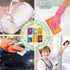 Sunnychicc 6 Gifts(Book,6 Pieces Book Kitchen Sponges Novels Sponges Fun Non-Scratch Scrub for Washing Dishes Pots Pans