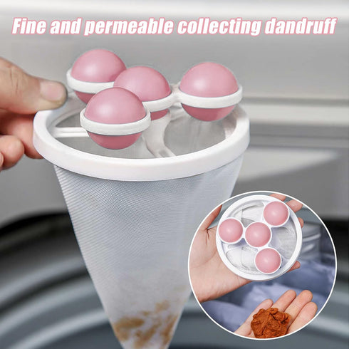 3PCS Floating Hair Filtering Mesh Removal, Reusable Pet Lint Removers for Washing Machine, Lint Catcher for Dog Cat Hair