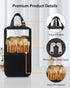 MONSTINA Makeup Brush Organizer Bag,Large Capacity Portable Stand-Up Makeup Brush Holder,Professional Artist Makeup Brush Sets Case Dust-proof TPU Transparent Clear