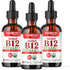 LIQUIDHEALTH Methyl Vitamin B12 Organic Liquid Drops, 2 Fl Oz - 3 Pack, Energy Boost, Focus, Vegan Safe