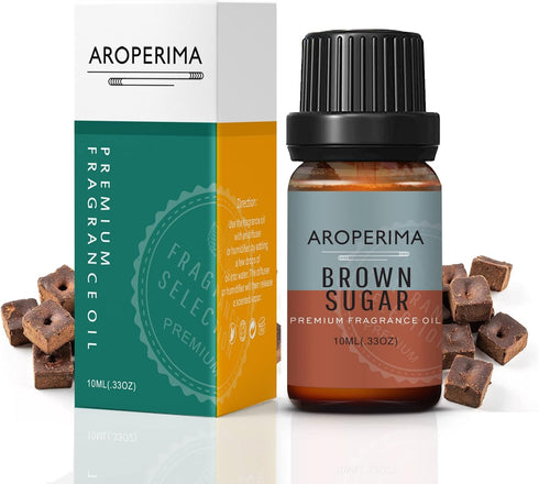 Brown Sugar Fragrance Oil, Premium Grade Scented Oil for Aroma Diffusers, Perfume, Candle and Soap Making, 10ml