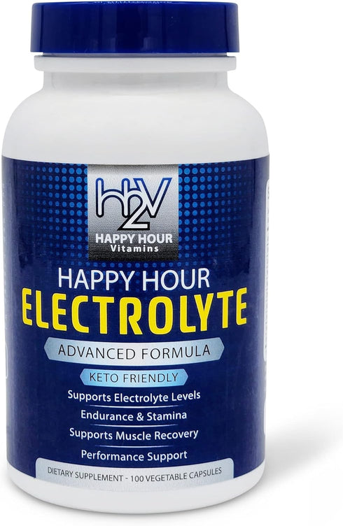 Electrolyte Pill Supplement, 100 Pills, Vegetarian Capsules with Magnesium, Potassium, Sodium & Calcium for Hydration