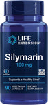 Life Extension Silymarin Milk Thistle Extract, Supports Liver Health, Gluten-Free, Non-GMO, Vegetarian, 90 Capsules