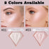 MEICOLY Baked Highlighter Powder Palette, Natural Face Highlighter Shimmer Powder, Long Lasting Glittery Makeup