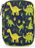 Skerhhux Animal Dinosaur Green Pill Case Travel Pill Organizer Weekly 7 Day Portable
