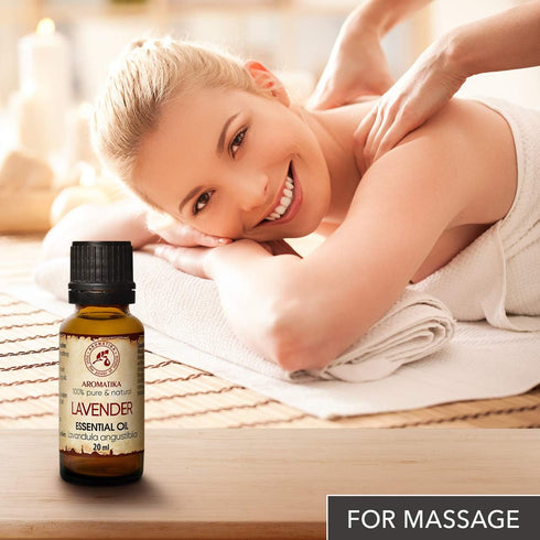 Lavender Essential Oils 0.68 Fl Oz - Lavanda Essential Oil - 100% Pure for Beauty, Aromatherapy, Massage, Diffuser