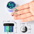 Wenida Body Glitter 9 Colors 190g Holographic Iridescent Cosmetic Festival Makeup Chunky Powder for Nail Hair Eye Face