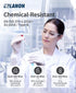 LANON Food Safe Disposable Nitrile Gloves, White, Latex-Free, Powder-Free, Textured Fingertips for Cooking, Cleaning,