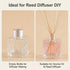 TUPANDY 2PCS 50ml/1.7oz Set Glass Diffuser Bottles with Cap, Small Square-Shaped Essential Oil Container, DIY
