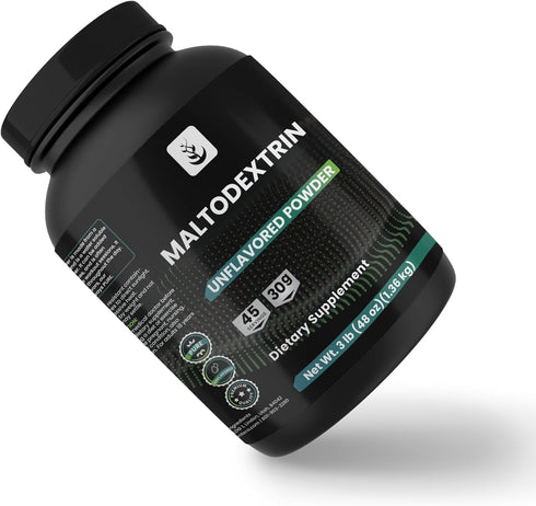 PURE ORIGINAL INGREDIENTS Maltodextrin, 3 lb, No Fillers, Unflavored