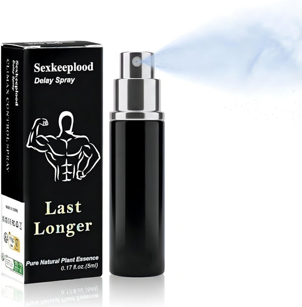 Sexkeeplood Men's Delay Spray-Last Longer in Bed Men & Prolong Pleasure Without Numbing