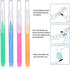 Patelai 100 Pieces Braces Brush for Cleaner Interdental Brush Toothpick Dental Hygiene Flosser Tooth Cleaning Tool