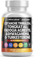 Clean Nutra Cistanche Tribulosa 6000mg, Fadogia Agrestis 600mg, Tongkat Ali 400mg, Turkesterone 2000mg, Ashwagandha
