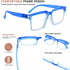 Eyekepper Design Oversized Reading Glasses for Women - Fashionable Readers - Blue +4.00
