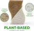 24 Pack Natural Kitchen Sponge - Biodegradable Compostable Cellulose and Coconut Scrubber Sponge - Eco Friendly Sponges for Dishes by AIRNEX