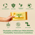 Pack 8, 144 Caboo Tree Free Flushable Wipes, Travel Wipe, Certified Flushable, Septic Safe, Biodegradable Wipe