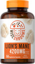 Carlyle Lions Mane Supplement Capsules 4200 mg | 150 Count | Vegetarian, Non-GMO, Gluten Free Wiseshrooms