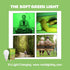 NorbRELIEF Leaf - Soft Green Forest Bathing LED Light Bulb for Meditation, Migraine, Pain Relief, A19 Standard Base