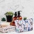 WANDF Mini Cosmetic Bag for Women, Water Resistant Makeup Organizer Pouch for Purse, Girls Gift (Alpacas)