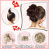 Messy Bun Hair Piece, Thick Updo Scrunchies Hair Extensions for Women, Dark Auburn