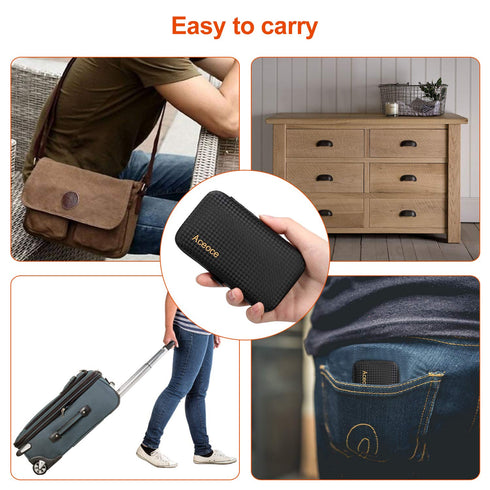 Professional Manicure Pedicure Kit for Men, Nail Grooming Tools with Travel Case, Finger and Toe Nail Clippers