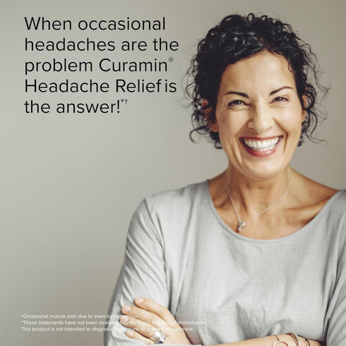Terry Naturally Curamin Headache - 21 Tablets (Travel Size) with Curcumin & Boswellia - Non-GMO, Vegan, Gluten Free,