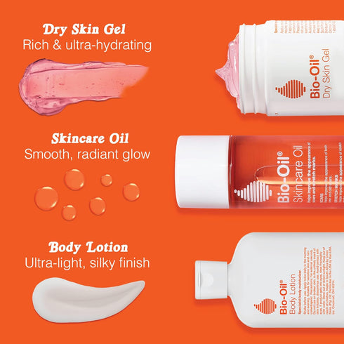 Bio-Oil Dry Skin Gel, Fast Absorbing Face and Body Moisturizer with Vitamin B3, 1.7 oz, Non-Comedogenic