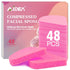 48Count Compressed Facial Sponges, AIDEA Disposable Natural Cellulose Cosmetic Spa Sponges