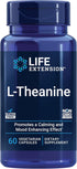 Life Extension L-Theanine, 100 mg, 60 Vegetarian Capsules, Supports Calming Effect