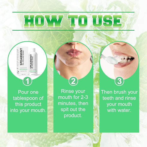 LustraBloom (1) Cold-Pressed Coconut Oil, Powerful Organic Peppermint Oil for Mint Mouthwash, Freshness Breath