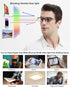 EYEURL 2 Pack Reading Glasses for Men Women - Blue Light Blocking Computer Reader 1.50 Lightweight TR90 Flexible