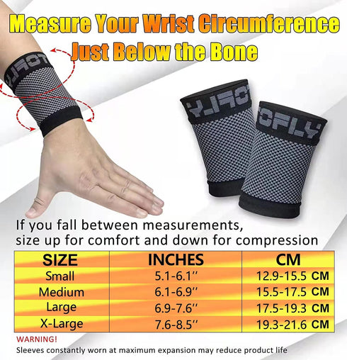 Compression Wrist Sleeve, Medical Support for Men & Women, Improve Circulation and Recovery, Relieve Sore Muscles