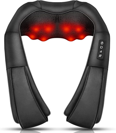 Neck Massager with Heat - Shiatsu Deep Tissue Massager for Neck, Back, and Shoulder Relaxation at Home