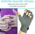Vive Arthritis Gloves (2 Pairs) - Men Women Rheumatoid Compression Hand Glove for Osteoarthritis Pain Relief
