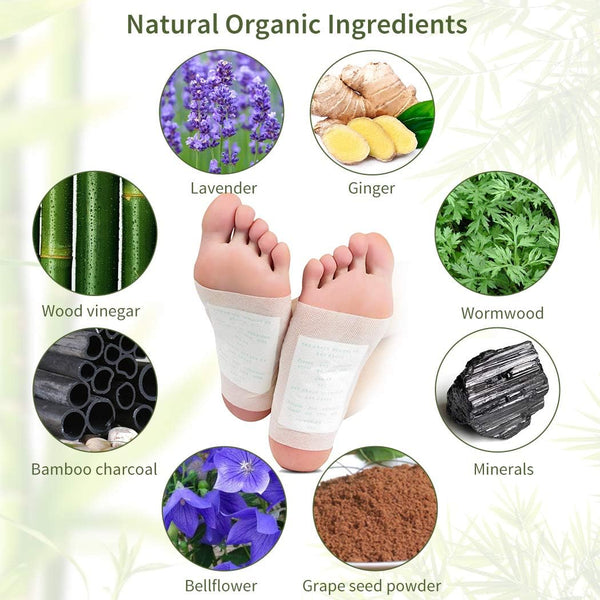 Fanspack Foot Pads, 100Pcs Pain Relief Health Care Pads with 100Pcs Adhesive Sheets.