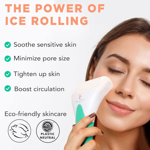 Ice Roller for Face - Face & Eye Roller for Puffy Eyes Relief, Skin Care Product Beauty Gift That Helps Relieve Migraines, Facial Roller Gifts for Women