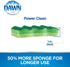 Dawn Power Clean Wedge-Shaped Scrubber Sponges, Green (Pack of 3)