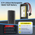 Palowextra 3.7V 5600mAh ICR18650 Pack SM2.0 PH2.0 2P Lithium ion Rechargeable Battery with Connector Plug for DIY