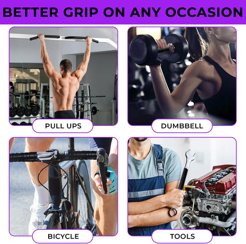 Silicon Grip Tape for Pull Up Bar - Non-Slip Fusion Silicon Wrap for Gym Equipment - Waterproof Rubber Tape 1 Inch X 10