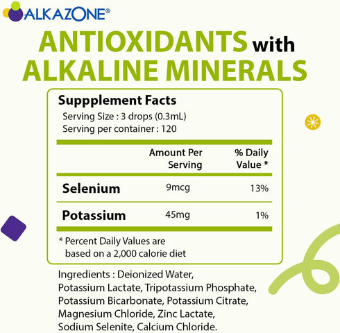 Alkazone Balance Your pH, Antioxidants Alkaline Mineral Drops, 1.25 Oz Pack
