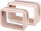 PACKISM TSA Approved Toiletry Bag - 2 Pack Upgrade Color-Edged Clear Makeup Bag, Clear Toiletry Bag for Traveling, Pink