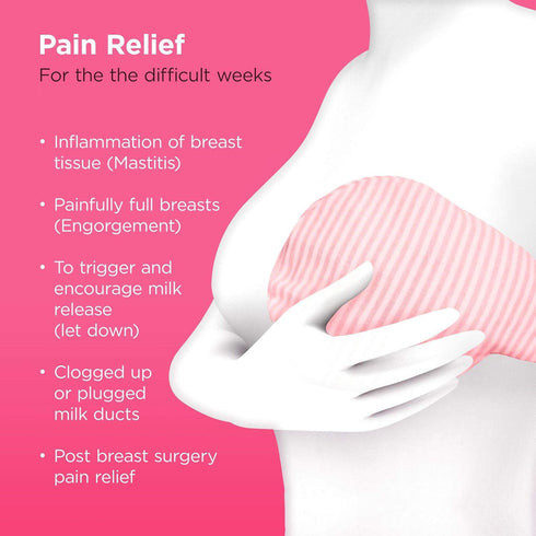 Magic Gel Luxury Breast Therapy Pack | Includes 2X Hot or Cold Ice Packs for Breastfeeding & Augmentation Relief