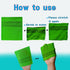 Korean Asian Exfoliating Bath Washcloth Mitt, Dead Skin Remover, Exfoliating Body Scrubber Gloves (Green 4)