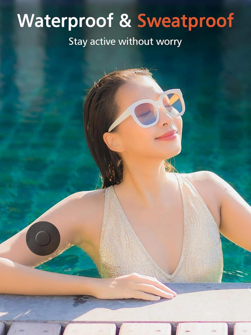 40 Pack Libre 2 Sensor Covers, Waterproof Skin-Friendly Freestyle Libre 2 Glucose Sensor Cover for 10-14 Days