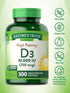 Nature's Truth Vitamin D3 10000 IU Softgels, 300 Count, Extra Strength, Non-GMO & Gluten Free