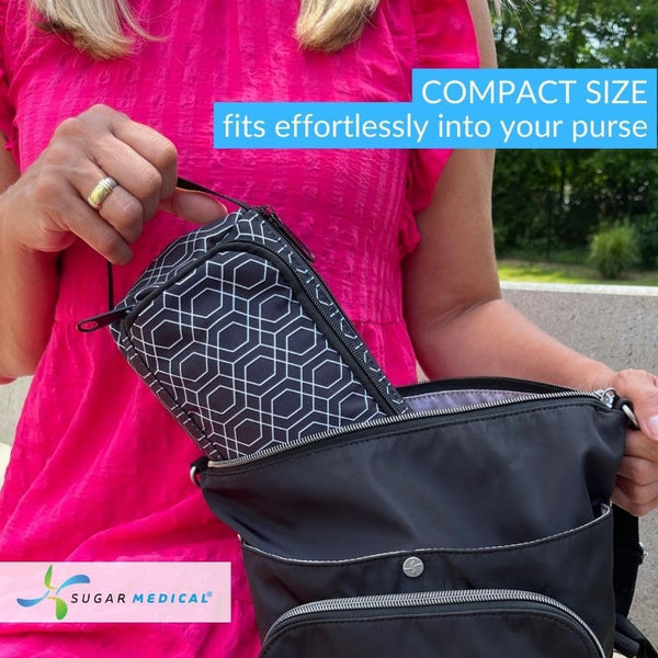 Pack Sugar Medical Insulated Diabetes Insulin Pen Case Organizer Diabetic Travel Bag for Insulin Pens, Glucose Meter