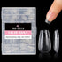 UNA GELLA Short Coffin Press on Nails - 216pcs Pre-shape Gel Tips for Full Cover Acrylic Nail