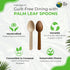 Palm Leaf Spoons 6 Inches (50 Count), Bamboo Spoons, Eco-friendly Compostable Disposable Cutlery for Parties