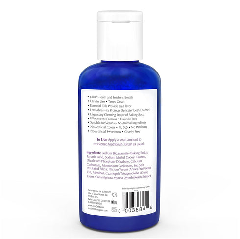 Eco-Dent DailyCare Baking Soda Toothpowder, Anise - SLS & Fluoride-Free with DailyRinse Pack