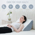 Knee Wedge Pillow, Bed Wedge Pillow for Sleeping, After Surgery Leg Pillow for Knee Pain Relief, Back Pain, Sciatica,